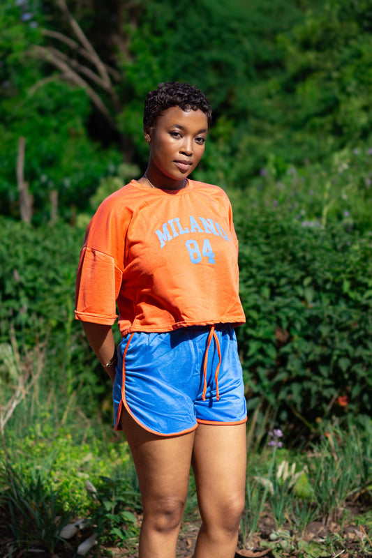 Lounge-Wear Shorts and T-Shirt